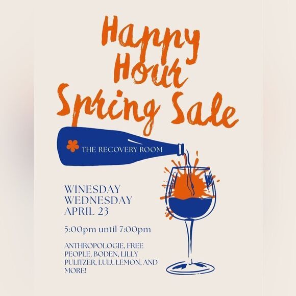 Winesday Wednesday LIVE Happy Hour Spring Sale - Picture 1 of 12